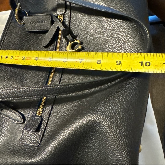 Coach Black Pebble Leather Taylor Tote Retail $325 CC395 Women’s Shoulder Purse - Picture 16 of 16